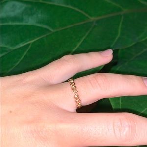 pandora rose gold heart ring